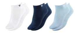 Tennissok Tecnifibre Unisex Low-Cut White / Marine / Glacier (Set van 3)
