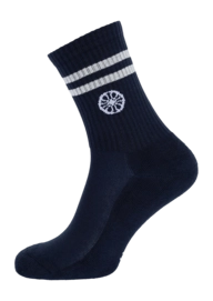 Tennissok The Indian Maharadja Dames/Heren Striped Crew Sock Night Blue