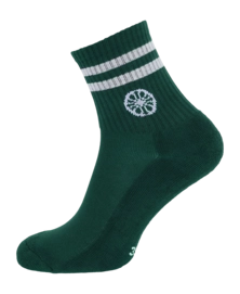 Tennissok The Indian Maharadja Heren/Dames Striped Short Sock Hunter Green