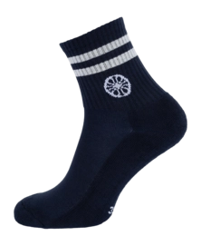 Tennissok The Indian Maharadja Dames/Heren Striped Short Sock Night Blue