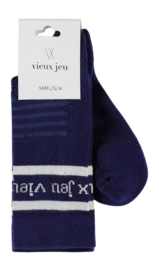 Tennissok Vieux Jeu Unisex Bo Socks Blue/White
