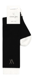 Tennissok Vieux Jeu Women Mel "Long" Socks Black