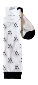 Tennissok Vieux Jeu Women Mel "Long" Socks White