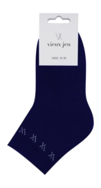 Tennissok Vieux Jeu Women Mel Mid Socks Navy