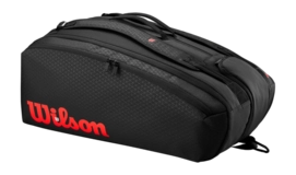Tennistas Wilson Unisex Clash V3 Black/Infrared 15-Pack Racquet Bag 76 x 45 x 34,5 cm