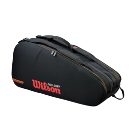 Tennistas Wilson Dames en Heren Pro Staff Classic Black 6-Pack Racket Bag