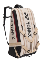 Tennistas Yonex Dames Heren BA72629EX Gearlogic Racketbag 9R Beige 76 x 36 x 33 cm