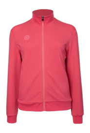 Tennisvest The Indian Maharadja Women Cotton Track Jacket Berry Rose Regular Fit