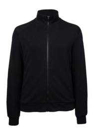Tennisvest The Indian Maharadja Women Cotton Track Jacket Black Regular Fit