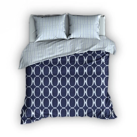Dekbedovertrek Satin D'or Different Blauw Satijn
