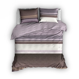 Dekbedovertrek Satin d'or Strato Lilarose Beige Satijn