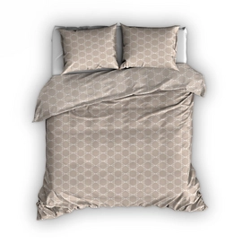 Dekbedovertrek Satin d'or Visby Beige Satijn