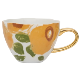 Thee- en Koffiekop Urban Nature Culture Good Morning Cappuccino/Tea Floral Art Caramel 350 ml