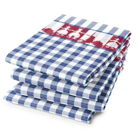 Theedoeken DDDDD Souven Blauw (set van 6)