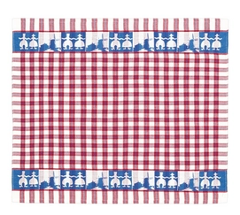 Theedoeken DDDDD Souvenir Rood (Set van 6)