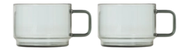 Theeglas AdHoc Impact Grey 300 ml (Set van 2)