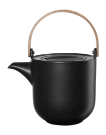 Theepot ASA Selection Coppa Tofu With Wooden Handle Kuro Black 1,5 L