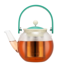 Theepot Bodum Assam Met RVS Filter 8 Kops Groen 1 L