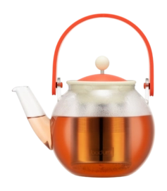 Theepot Bodum Assam Met RVS Filter 8 Kops Oranje 1 L