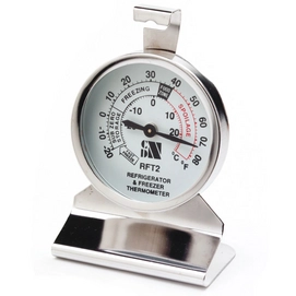 Fridge / Freezer Thermometer CDN Silver