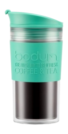 Thermosbeker Bodum Travel Mug Dubbelwandig Met Siliconen Rand Groen 350 ml