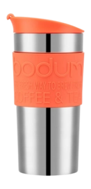Thermosbeker Bodum Travel Mug Vacuüm RVS/Oranje 350 ml