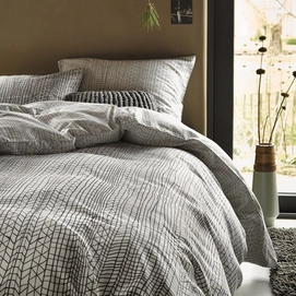 Dekbedovertrek Essenza Timber White Satijn