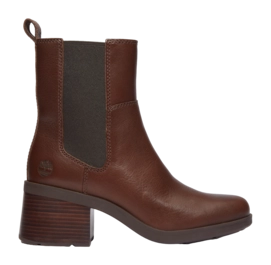 Timberland Women Bellevaux Mid Chelsea Boot Dark Brown Full Grain