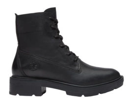 Timberland Women Brimfield Mid Lace Up Boot Black Full Grain