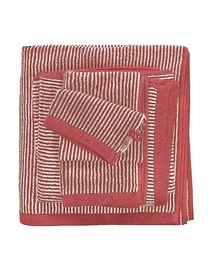 Gastendoek Marc O'Polo Timeless Tone Stripe Deep Rose