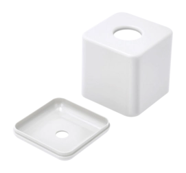 Tissuebox Zone Denmark Ume White 13 x 13 x 15,1 cm | Stijlvol in Huis
