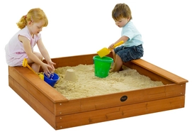 Zandbak Plum Square Wooden Sand Pit