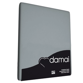 Split Topper Hoeslaken Damai Grey (Double Jersey)-Lits-Jumeaux (160 x 200/210 cm)