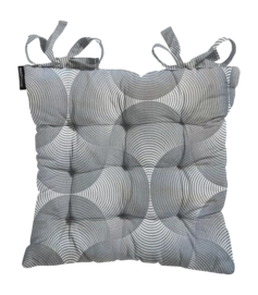 Coussin Toscane Madison Napels Rondo Grey Revêtement Déperlant (46x 46 cm)