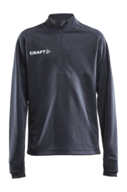 Trainingsjack Craft Junior Evolve Halfzip Asphalt