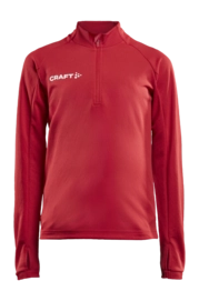 Trainingsjack Craft Junior Evolve Halfzip Bright Red