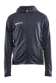 Trainingsjack Craft Junior Evolve Hood Jacket Asphalt