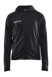Trainingsjack Craft Junior Evolve Hood Jacket Black