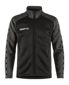 Trainingsjack Craft Junior Squad 2.0 Full Zip Black-Granite