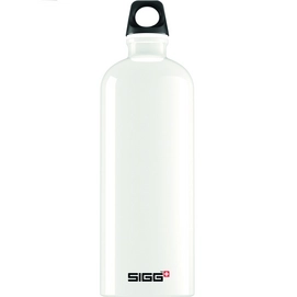 Water Bottle Sigg Traveller White 1L