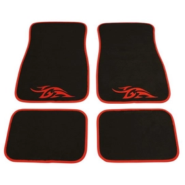 Mattenset Carpoint Uni Tribal Rood (4-delig)