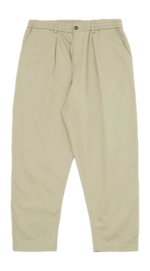 Pantalon Universal Works Men Pleated Track Pant Twill Stone