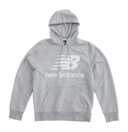 Trui New Balance Men Essentials Stack Logo Po Hoodie Atlantic Grey-L