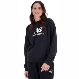 Pull New Balance Women Essentials Stacked Logo French Terry Crewneck Black-XS