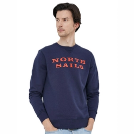 Pullover North Sails Crewneck Sweatshirt With Graphic Herren Navy Blue-S