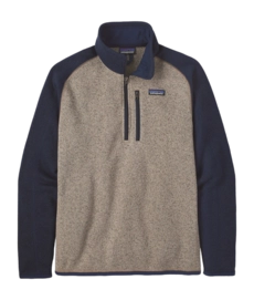Pullover Patagonia Mens Better Sweater 1/4 Zip Oar Tan