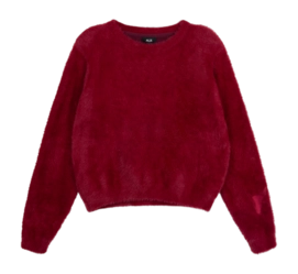 Trui Alix The Label Women Mohair Pullover Bordeaux