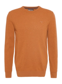 Trui Barbour Men Essential Lambswool Crew Neck Sweater Dark Copper