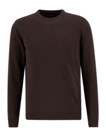 Trui Barbour Men Essential Lambswool Crew Neck Sweater Dark Oak