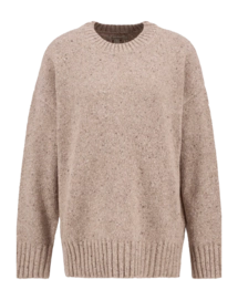 Trui Barbour Women Lavensdale Crew Knitted Jumper Light Honey